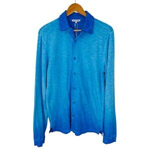 Cotton Citizen Men's Size M Presley Dip Dyed Button Down Azure Shirt NEW
